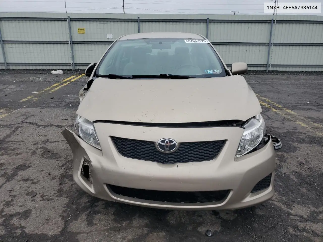 2010 Toyota Corolla Base VIN: 1NXBU4EE5AZ336144 Lot: 57042125