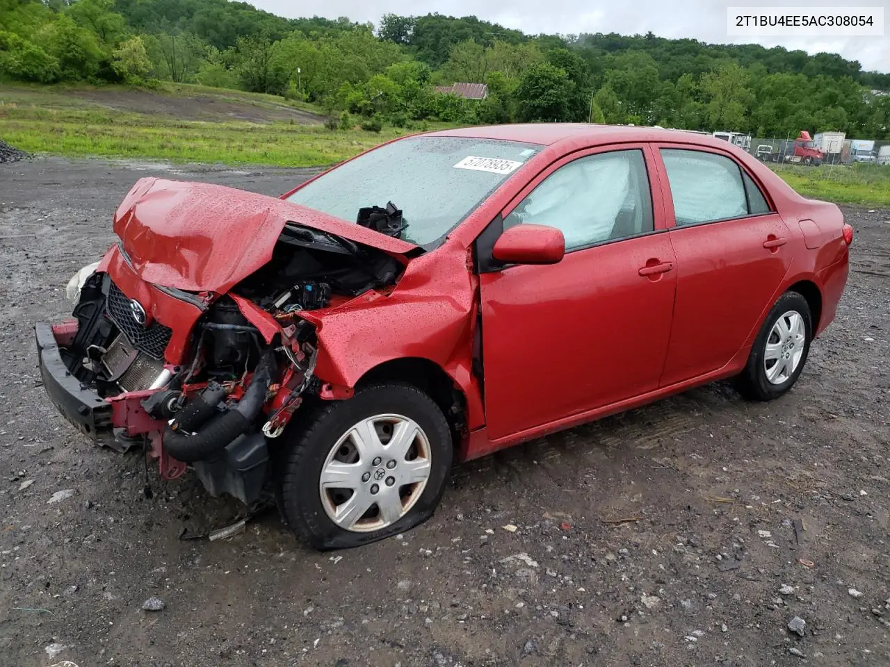 2010 Toyota Corolla Base VIN: 2T1BU4EE5AC308054 Lot: 57078935