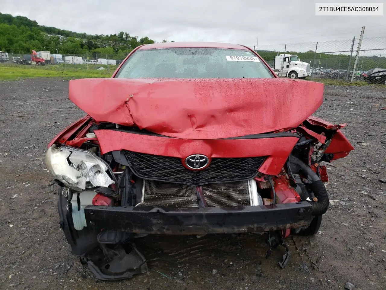 2010 Toyota Corolla Base VIN: 2T1BU4EE5AC308054 Lot: 57078935