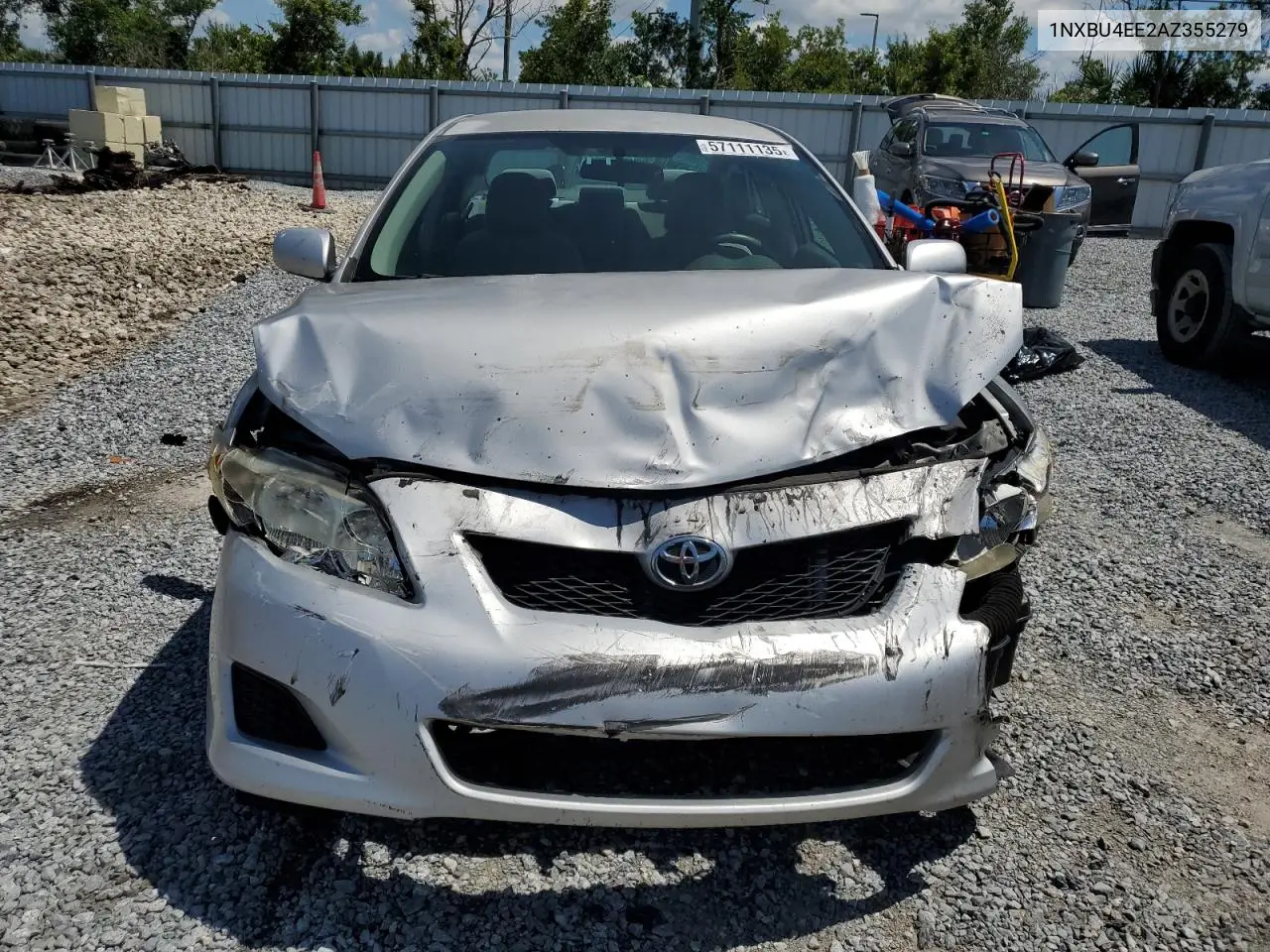 2010 Toyota Corolla Base VIN: 1NXBU4EE2AZ355279 Lot: 57111135