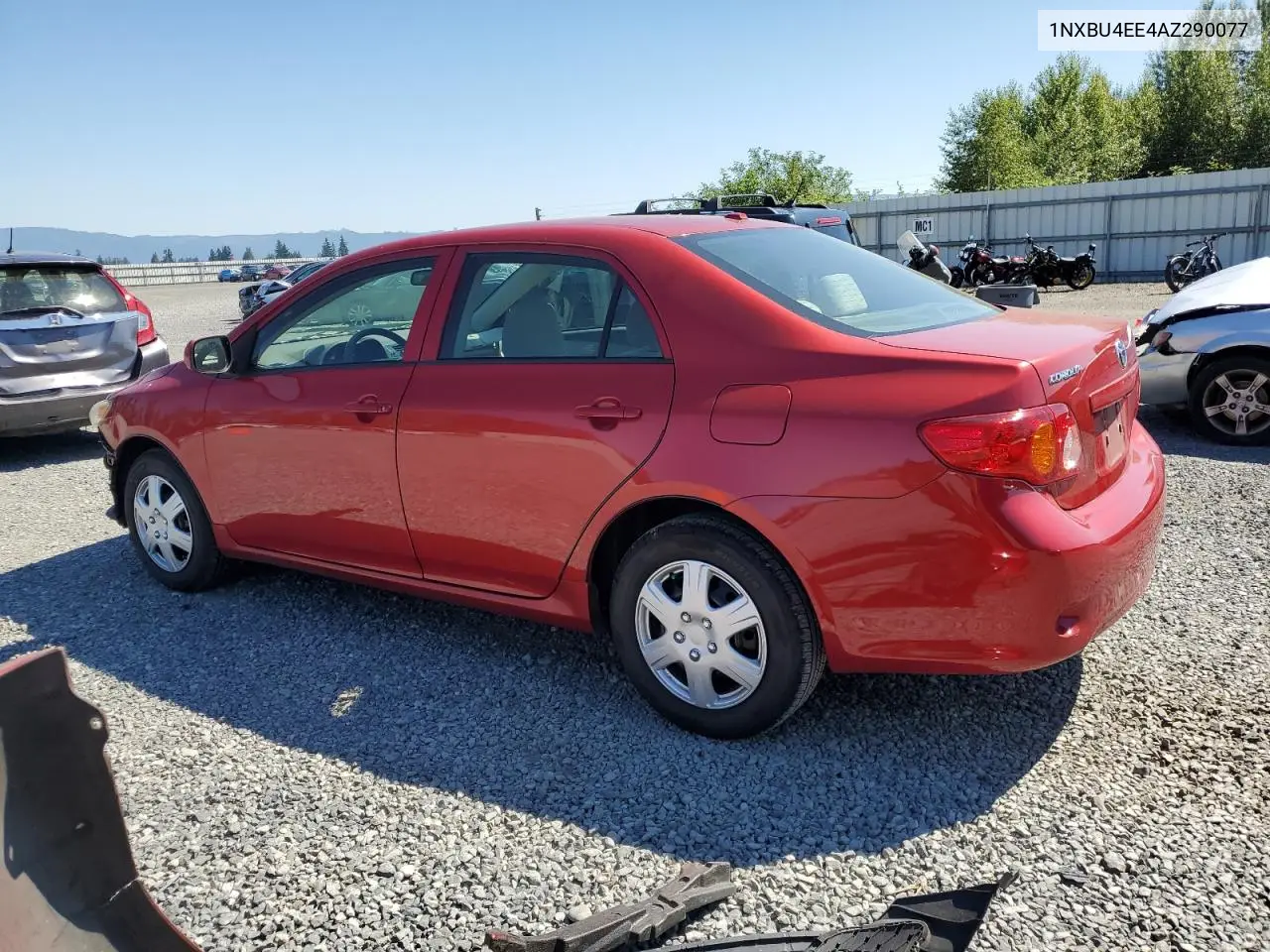 2010 Toyota Corolla Base VIN: 1NXBU4EE4AZ290077 Lot: 62415705