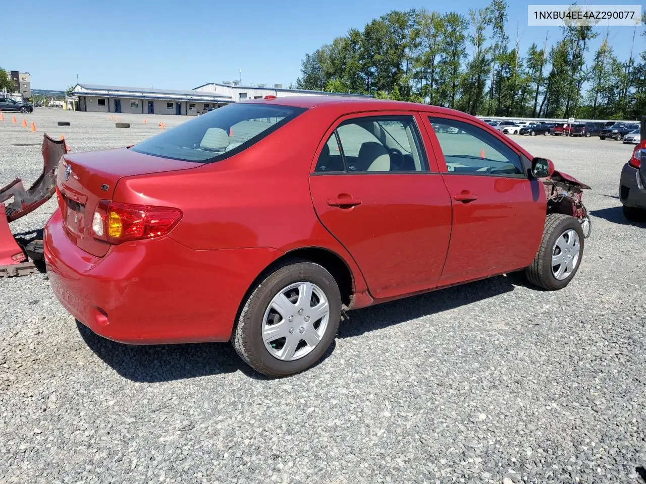 2010 Toyota Corolla Base VIN: 1NXBU4EE4AZ290077 Lot: 62415705