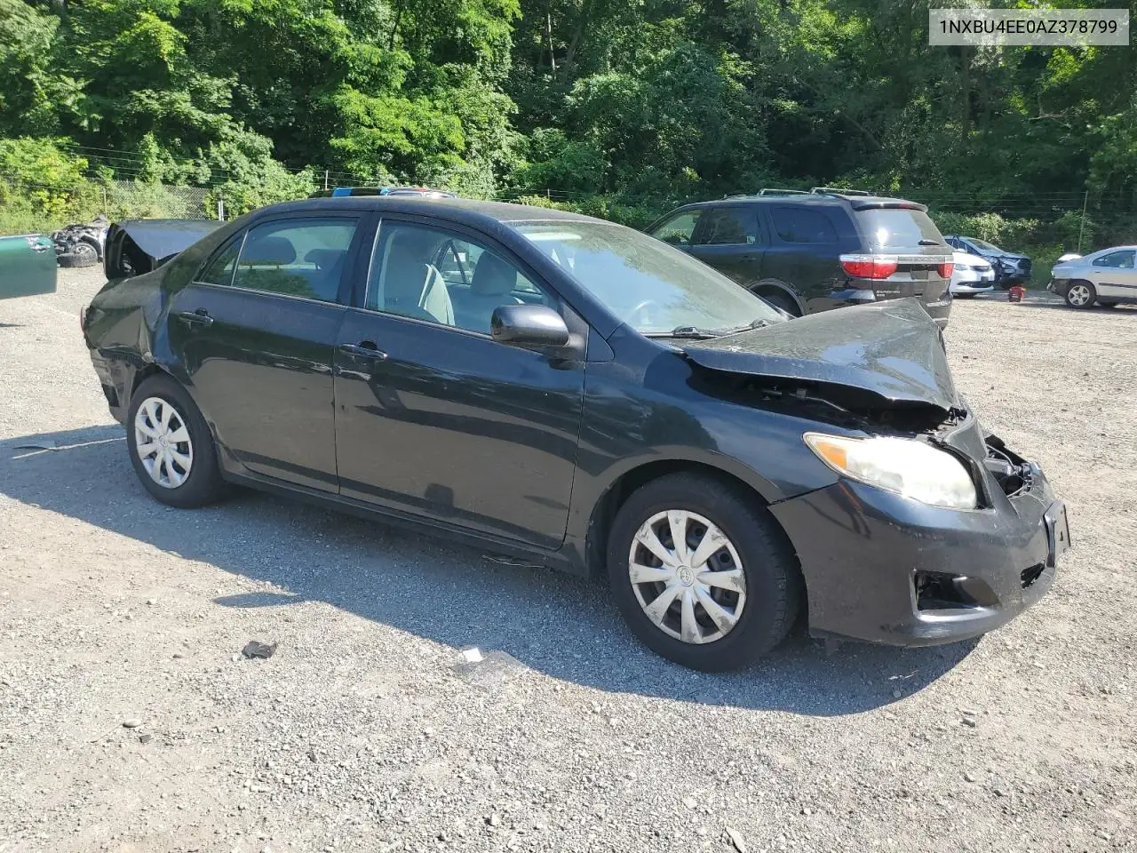 2010 Toyota Corolla Base VIN: 1NXBU4EE0AZ378799 Lot: 62454795