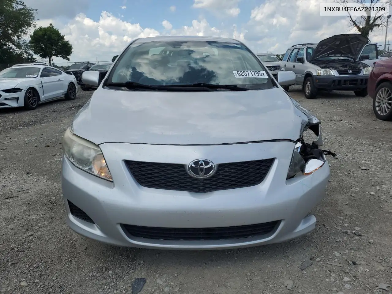 2010 Toyota Corolla Base VIN: 1NXBU4EE6AZ221309 Lot: 62571795