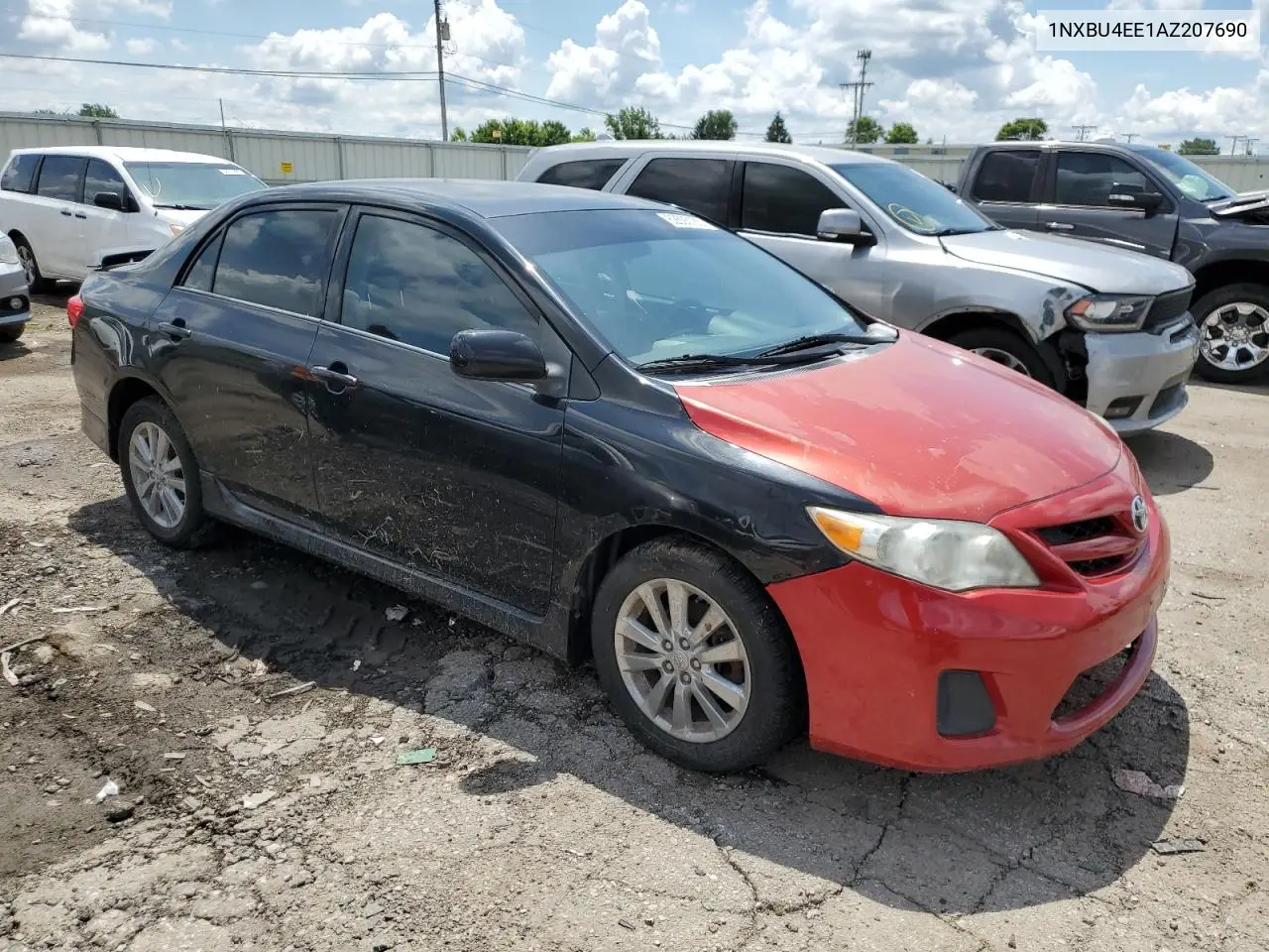 2010 Toyota Corolla Base VIN: 1NXBU4EE1AZ207690 Lot: 62593185