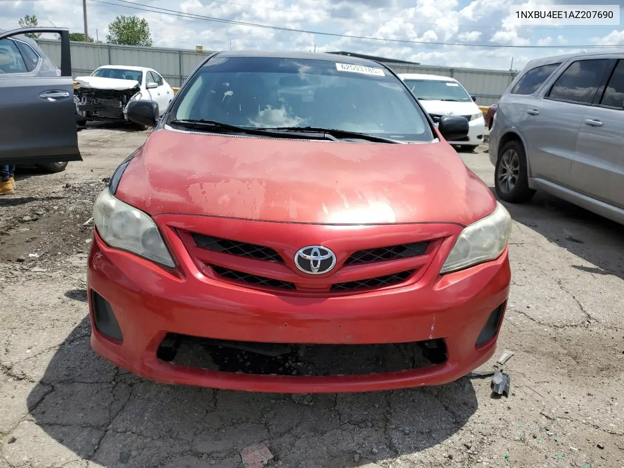 2010 Toyota Corolla Base VIN: 1NXBU4EE1AZ207690 Lot: 62593185