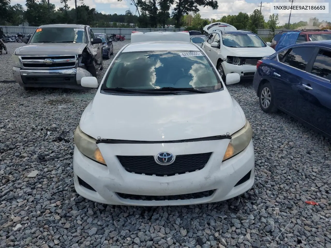 2010 Toyota Corolla Base VIN: 1NXBU4EE9AZ186653 Lot: 62839555