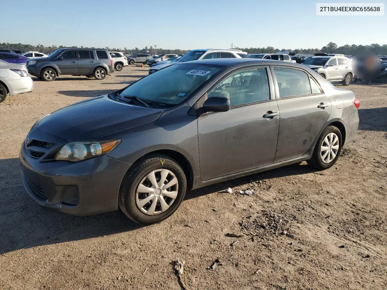 2011 Toyota Corolla Base VIN: 2T1BU4EEXBC655638 Lot: 48351195
