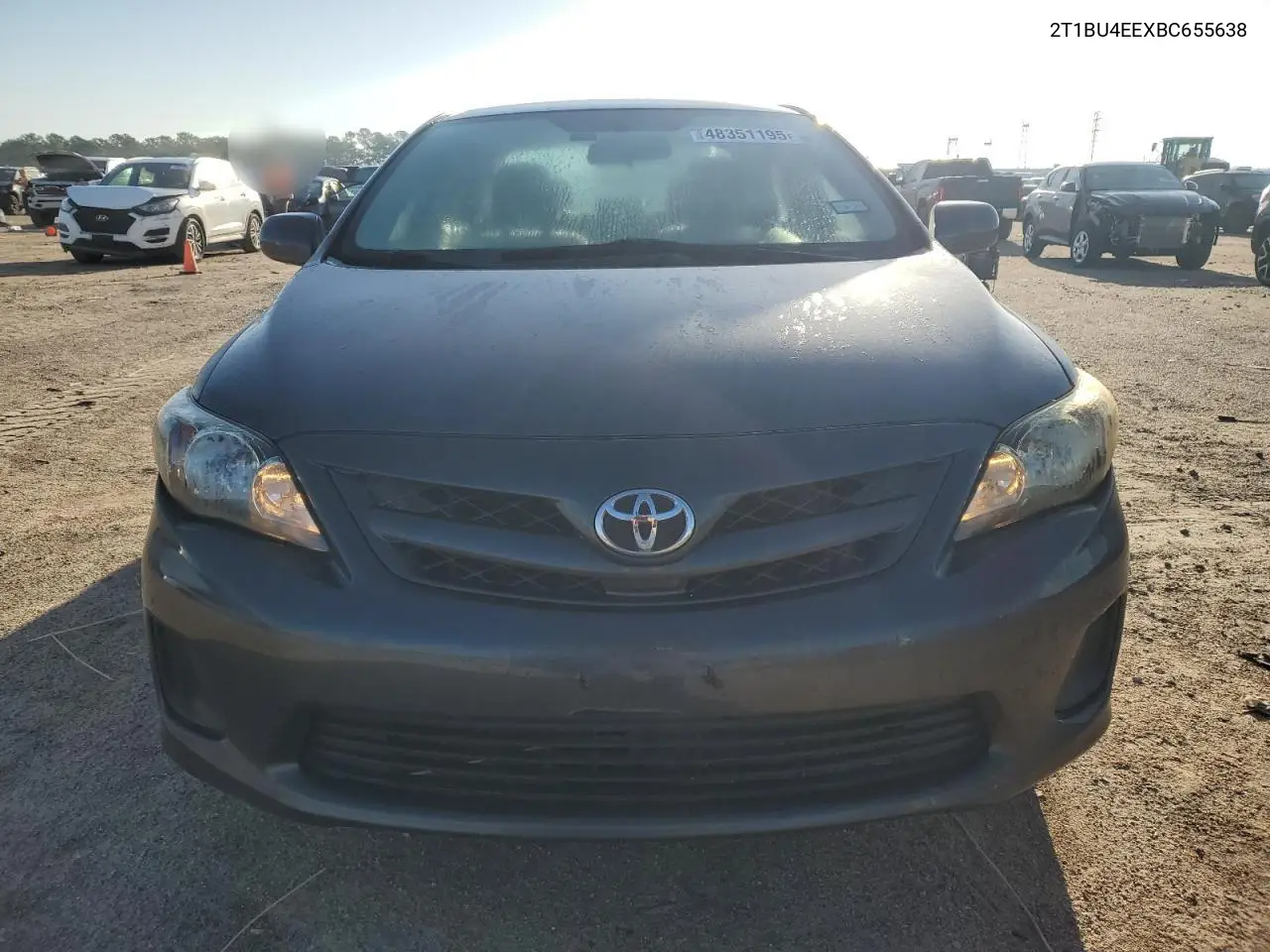 2011 Toyota Corolla Base VIN: 2T1BU4EEXBC655638 Lot: 48351195