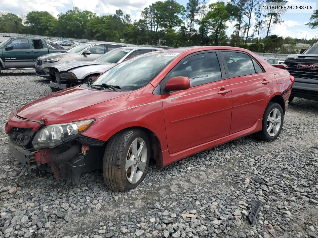 2011 Toyota Corolla Base VIN: 2T1BU4EE2BC583706 Lot: 52670495