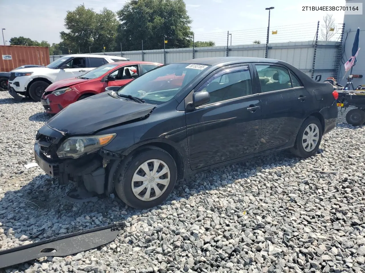 2011 Toyota Corolla Base VIN: 2T1BU4EE3BC701164 Lot: 56183165