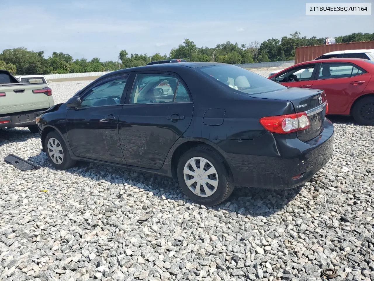 2011 Toyota Corolla Base VIN: 2T1BU4EE3BC701164 Lot: 56183165