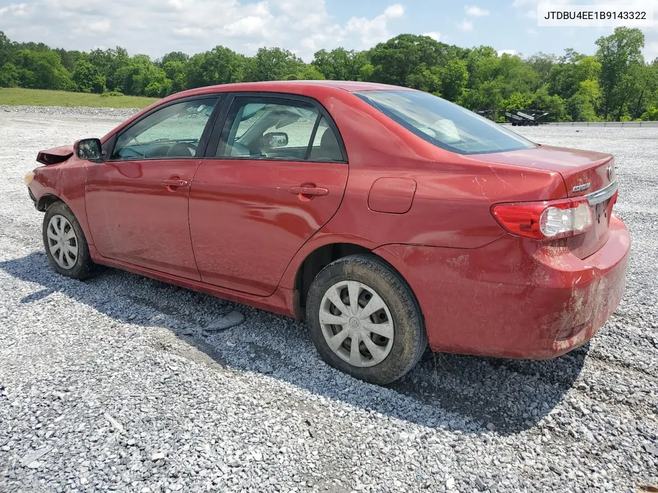2011 Toyota Corolla Base VIN: JTDBU4EE1B9143322 Lot: 56402365