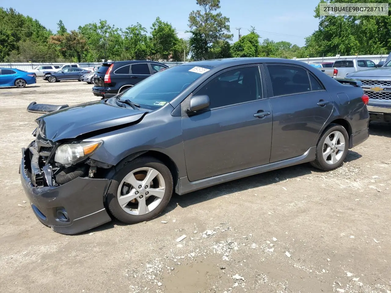 2011 Toyota Corolla Base VIN: 2T1BU4EE9BC728711 Lot: 56919135