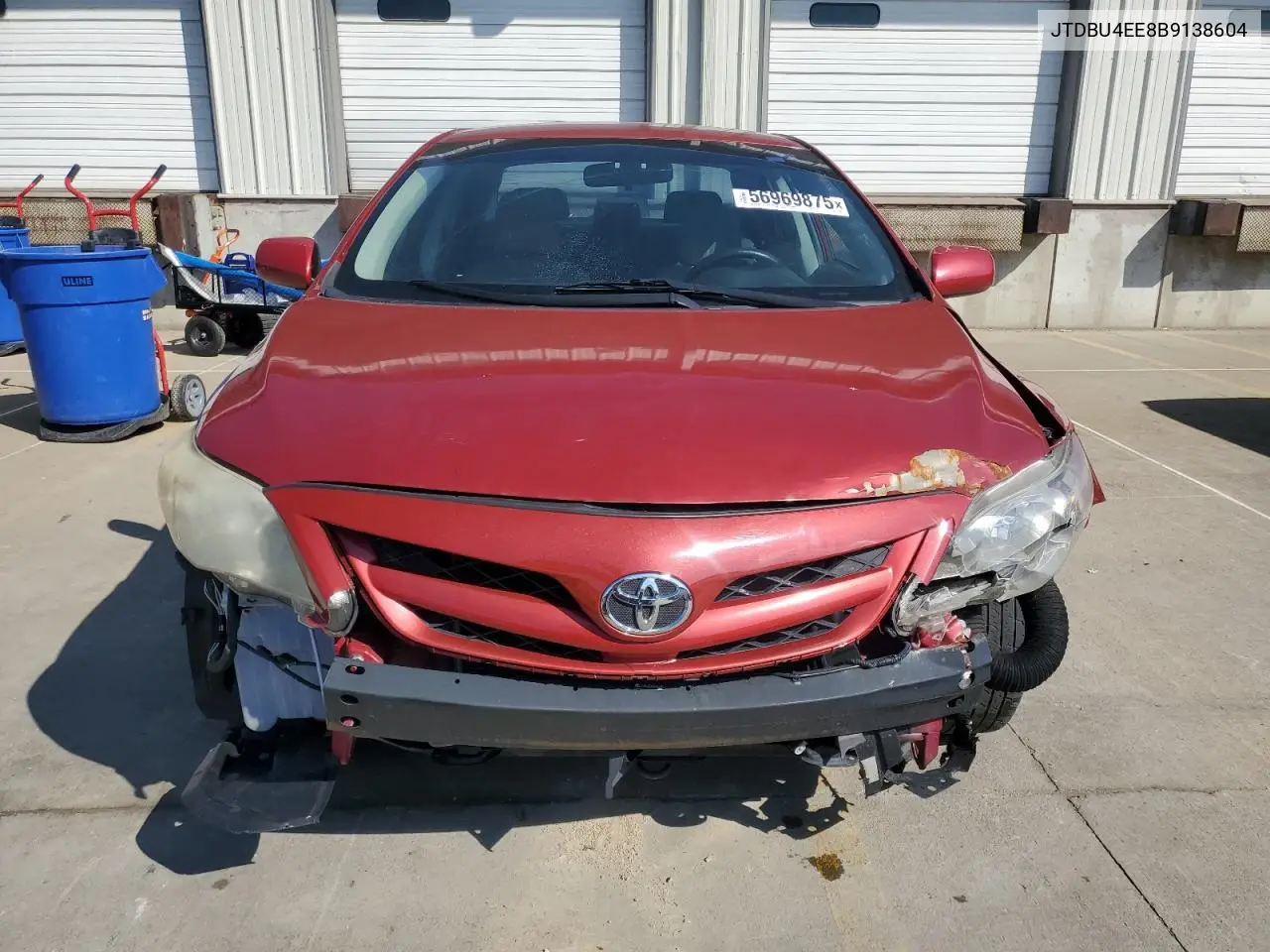 2011 Toyota Corolla Base VIN: JTDBU4EE8B9138604 Lot: 56969875