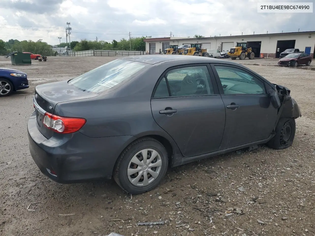 2011 Toyota Corolla Base VIN: 2T1BU4EE9BC674990 Lot: 56991655