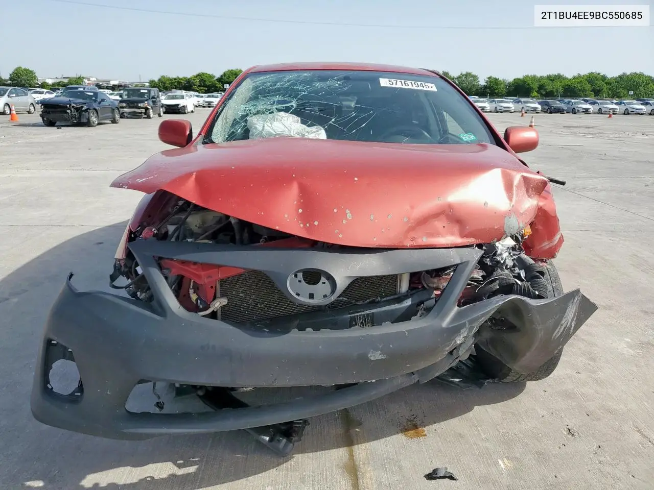 2011 Toyota Corolla Base VIN: 2T1BU4EE9BC550685 Lot: 57161945