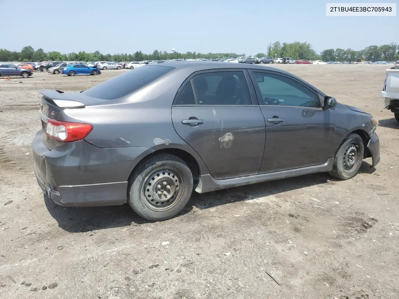 2011 Toyota Corolla Base VIN: 2T1BU4EE3BC705943 Lot: 60352895