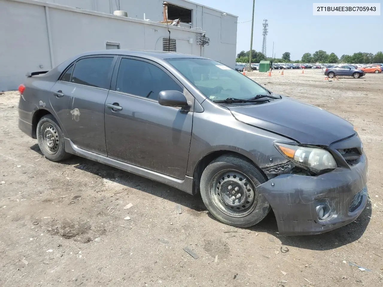 2011 Toyota Corolla Base VIN: 2T1BU4EE3BC705943 Lot: 60352895