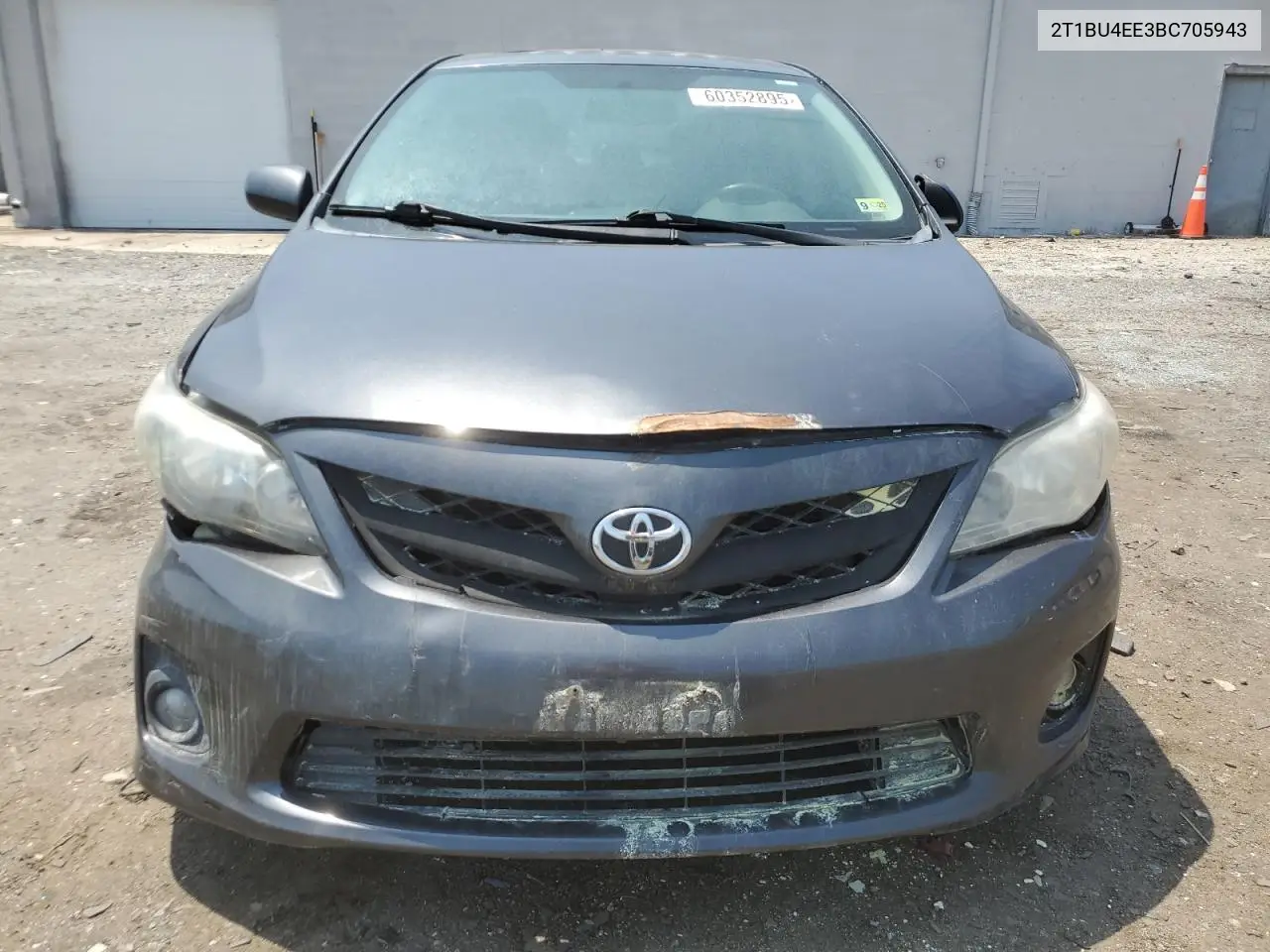 2011 Toyota Corolla Base VIN: 2T1BU4EE3BC705943 Lot: 60352895