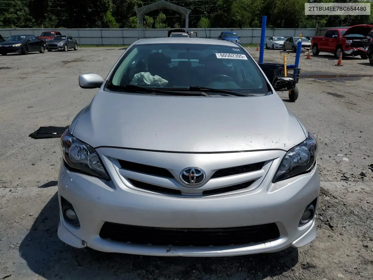 2011 Toyota Corolla Base VIN: 2T1BU4EE7BC654480 Lot: 60502395