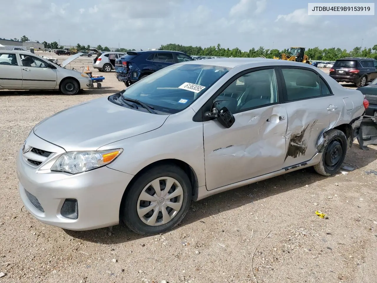 2011 Toyota Corolla Base VIN: JTDBU4EE9B9153919 Lot: 61363095
