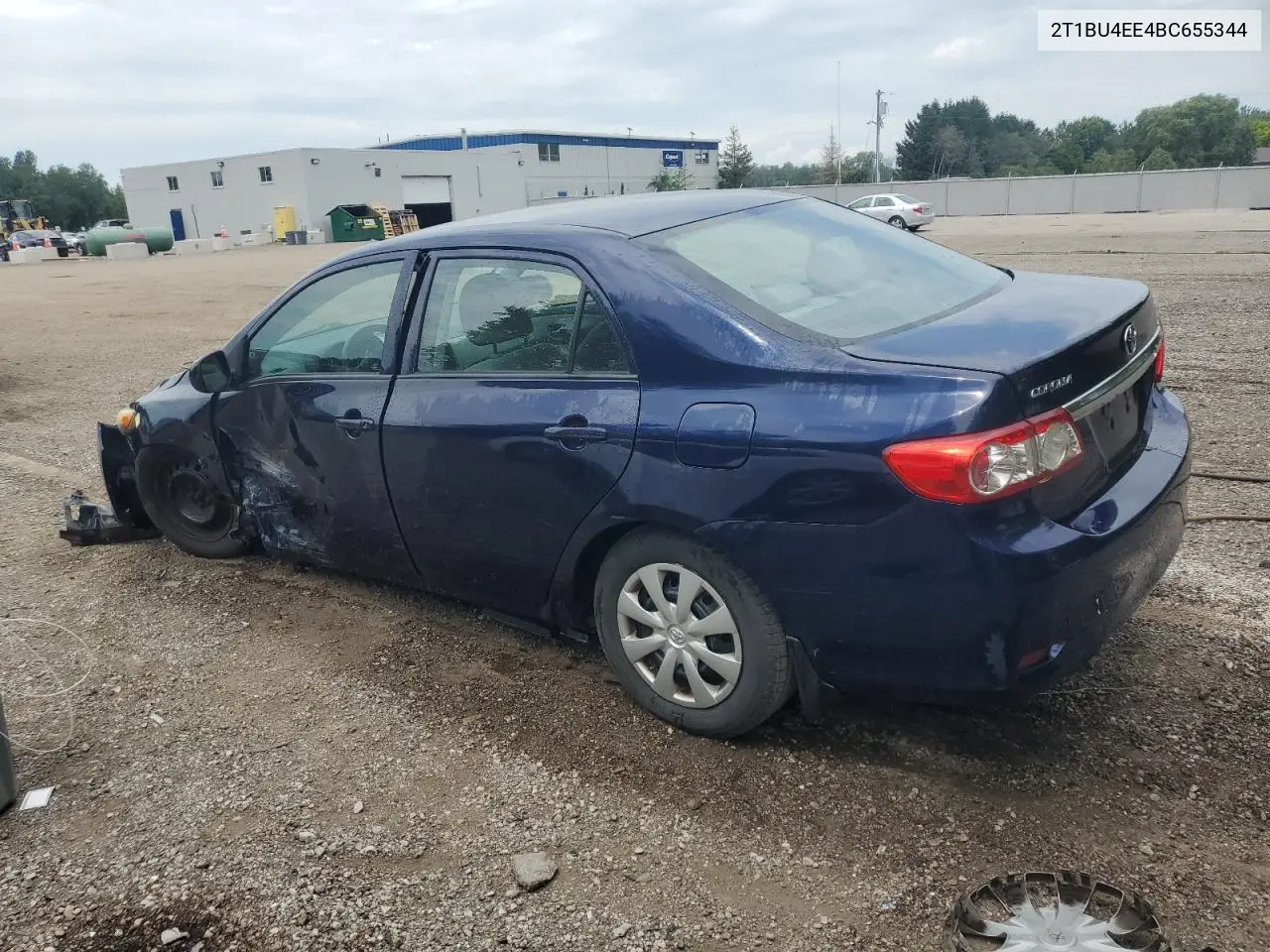 2011 Toyota Corolla Base VIN: 2T1BU4EE4BC655344 Lot: 62166505