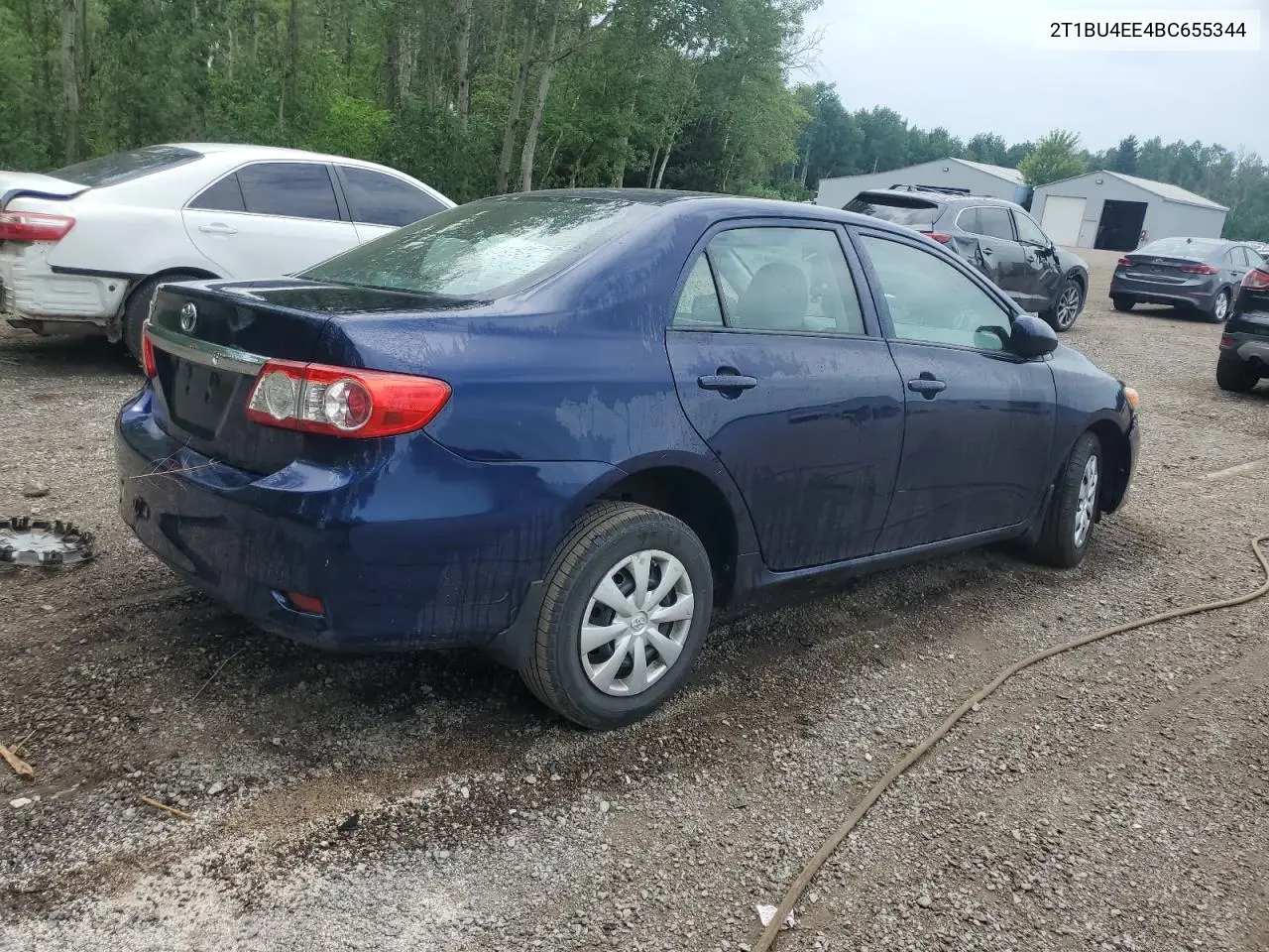 2011 Toyota Corolla Base VIN: 2T1BU4EE4BC655344 Lot: 62166505