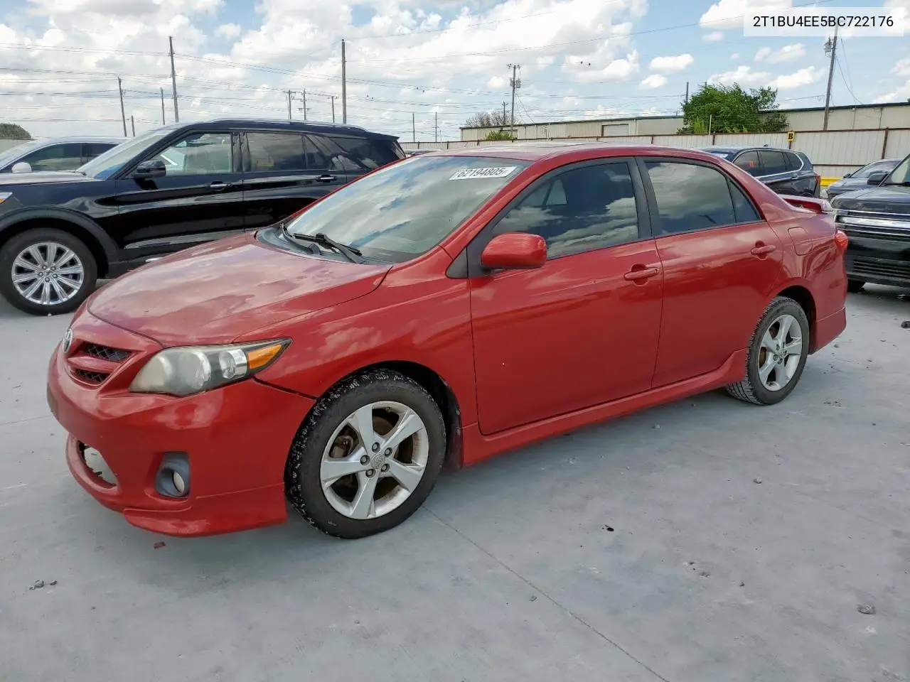 2011 Toyota Corolla Base VIN: 2T1BU4EE5BC722176 Lot: 62194805