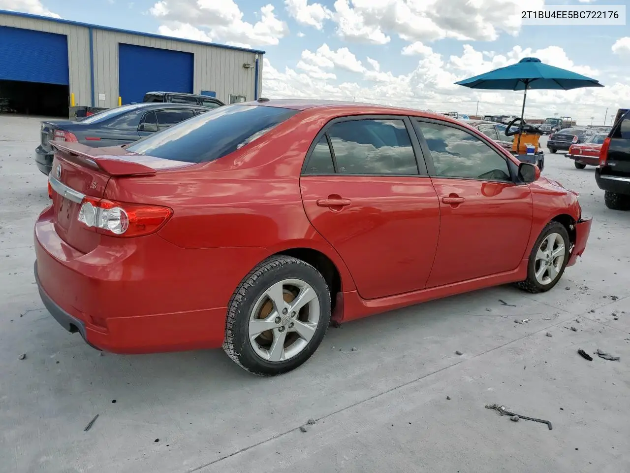 2011 Toyota Corolla Base VIN: 2T1BU4EE5BC722176 Lot: 62194805