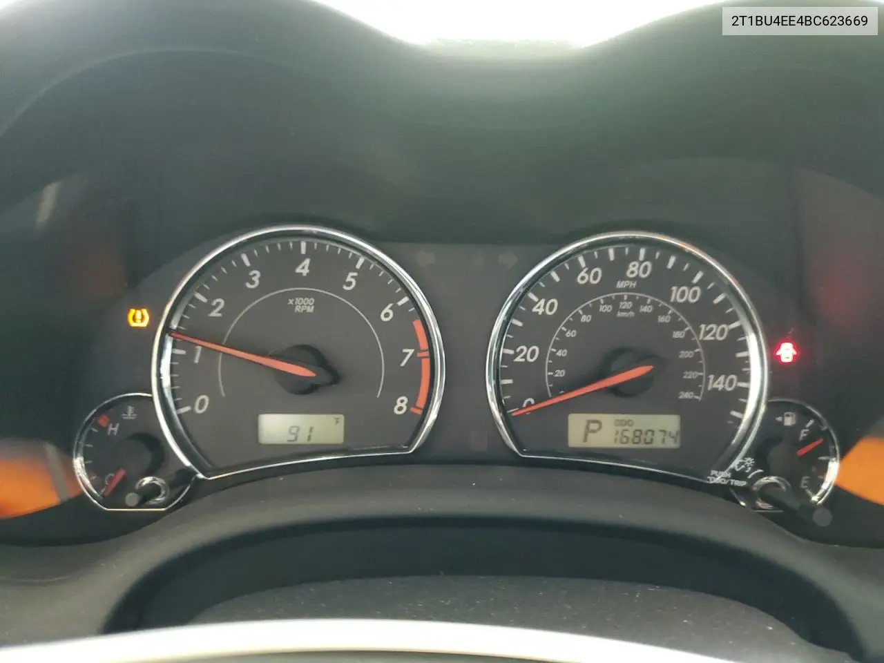 2011 Toyota Corolla Base VIN: 2T1BU4EE4BC623669 Lot: 62871225