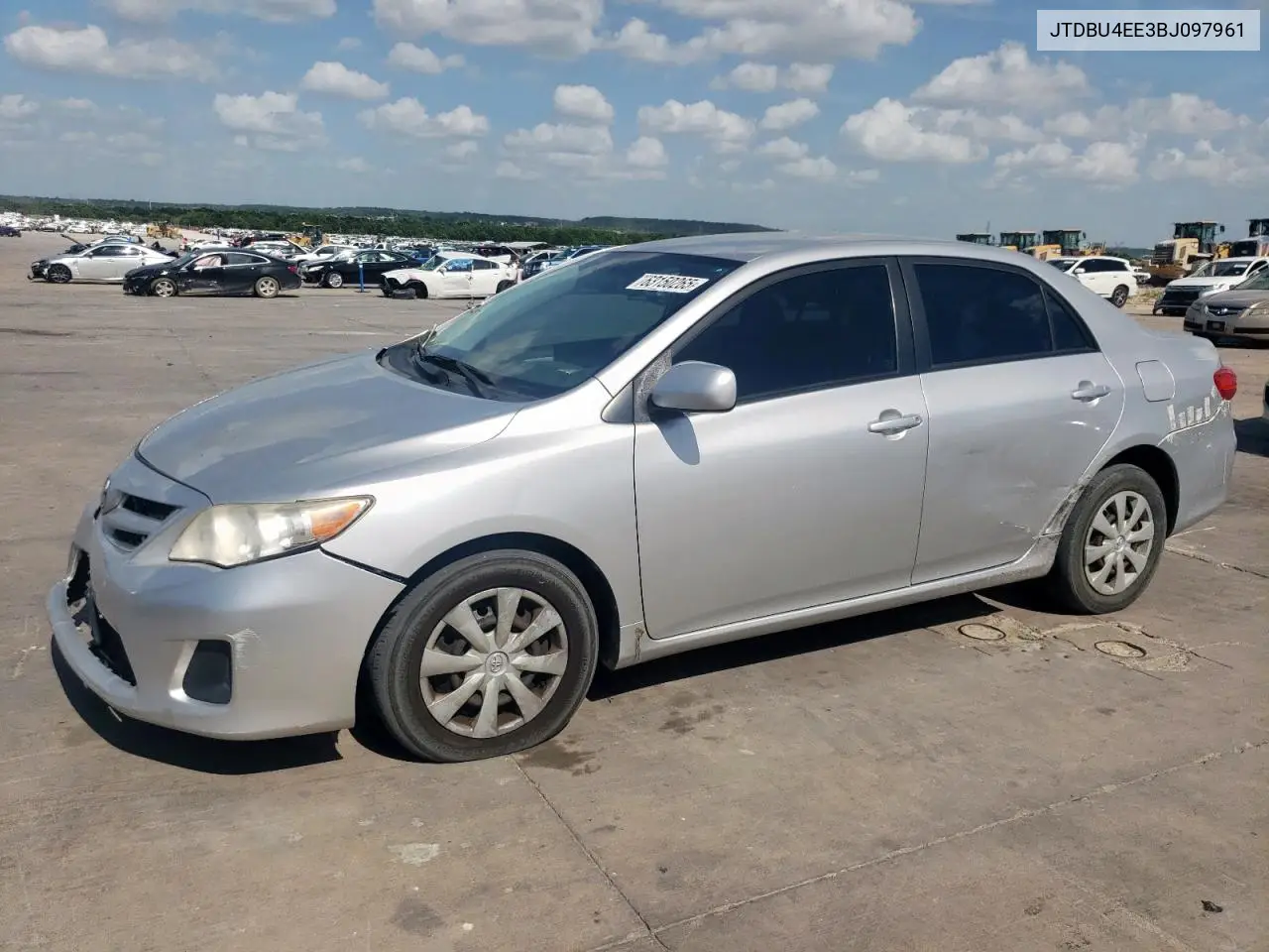 2011 Toyota Corolla Base VIN: JTDBU4EE3BJ097961 Lot: 63150265