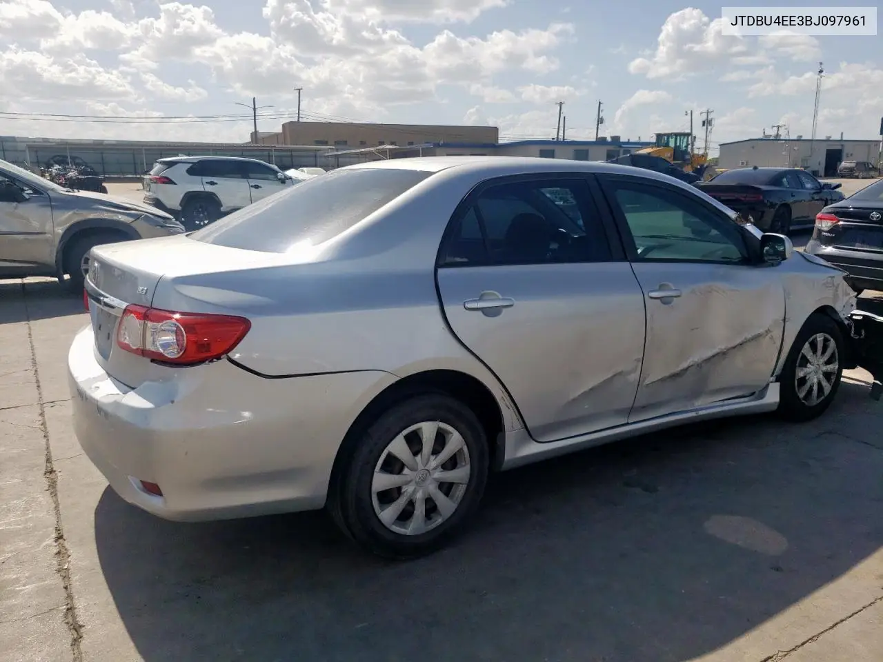 2011 Toyota Corolla Base VIN: JTDBU4EE3BJ097961 Lot: 63150265