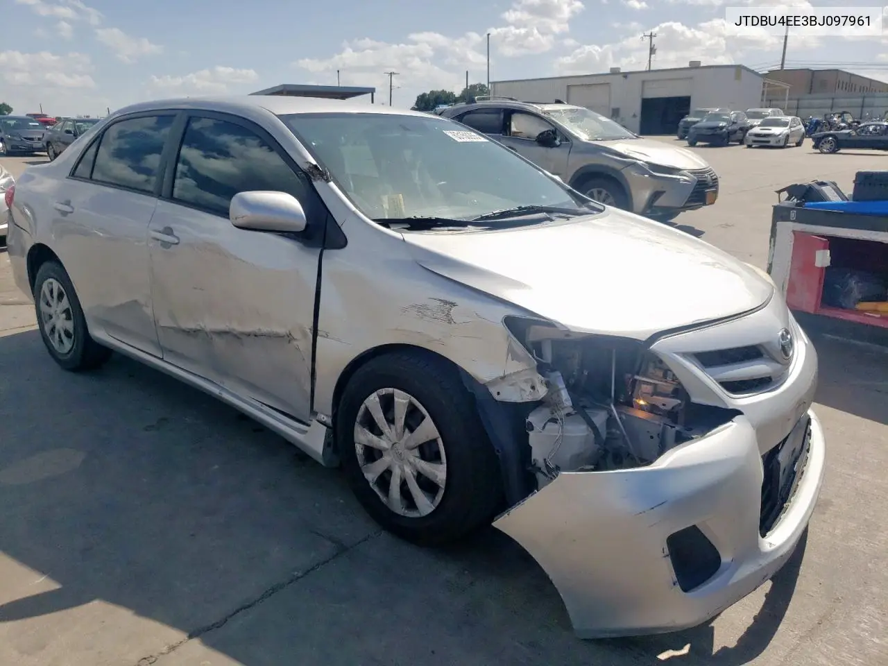 2011 Toyota Corolla Base VIN: JTDBU4EE3BJ097961 Lot: 63150265