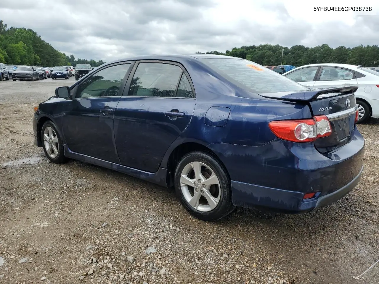 2012 Toyota Corolla Base VIN: 5YFBU4EE6CP038738 Lot: 58990665