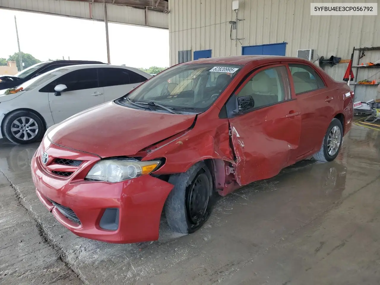 2012 Toyota Corolla Base VIN: 5YFBU4EE3CP056792 Lot: 62820995