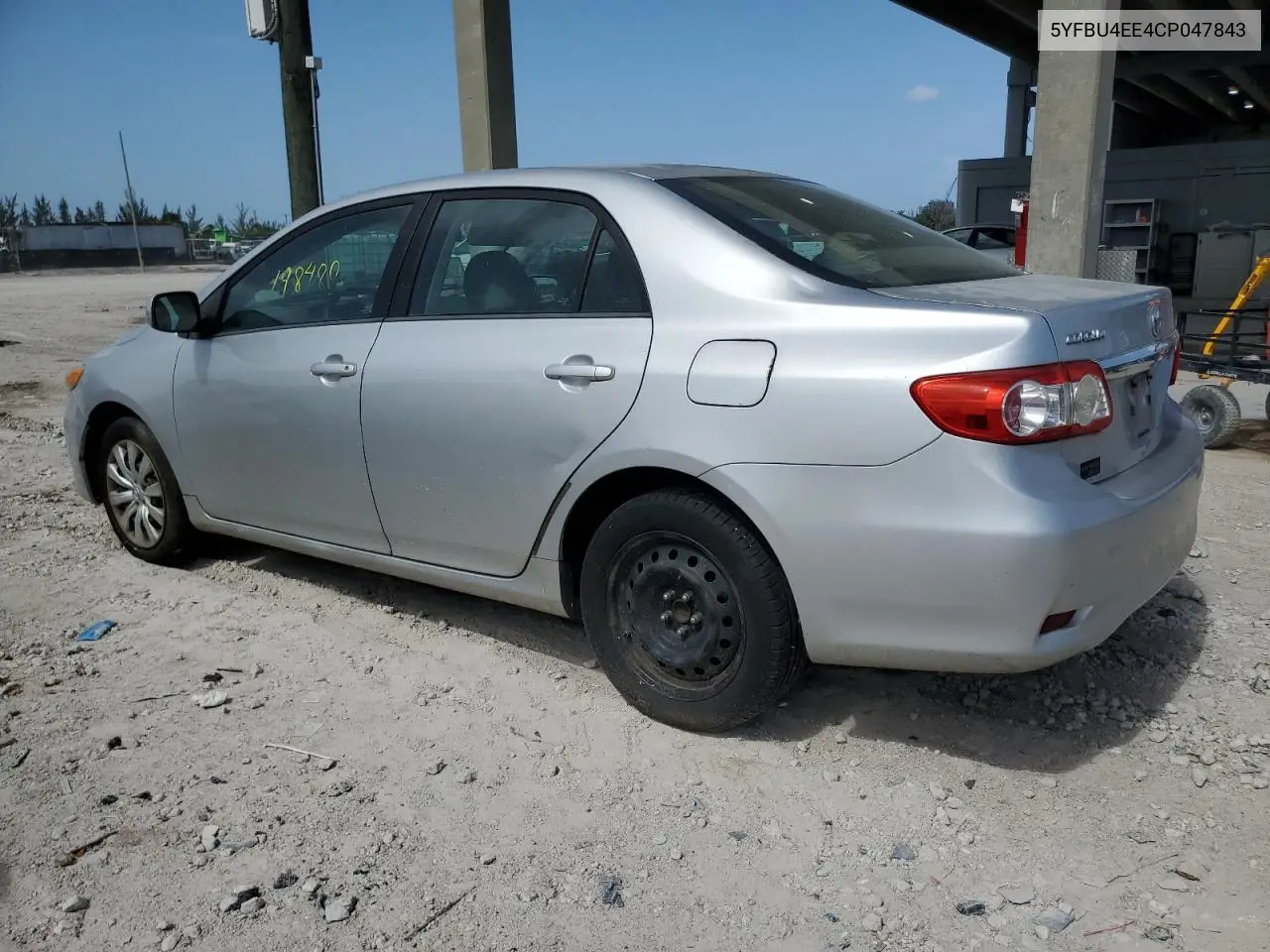 2012 Toyota Corolla Base VIN: 5YFBU4EE4CP047843 Lot: 62837595