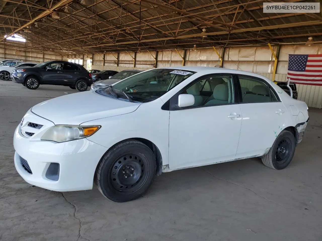 2012 Toyota Corolla Base VIN: 5YFBU4EE1CP042261 Lot: 62935765