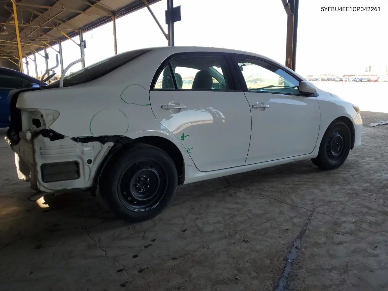 2012 Toyota Corolla Base VIN: 5YFBU4EE1CP042261 Lot: 62935765