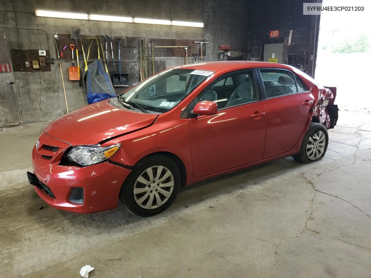 2012 Toyota Corolla Base VIN: 5YFBU4EE3CP021203 Lot: 63020875