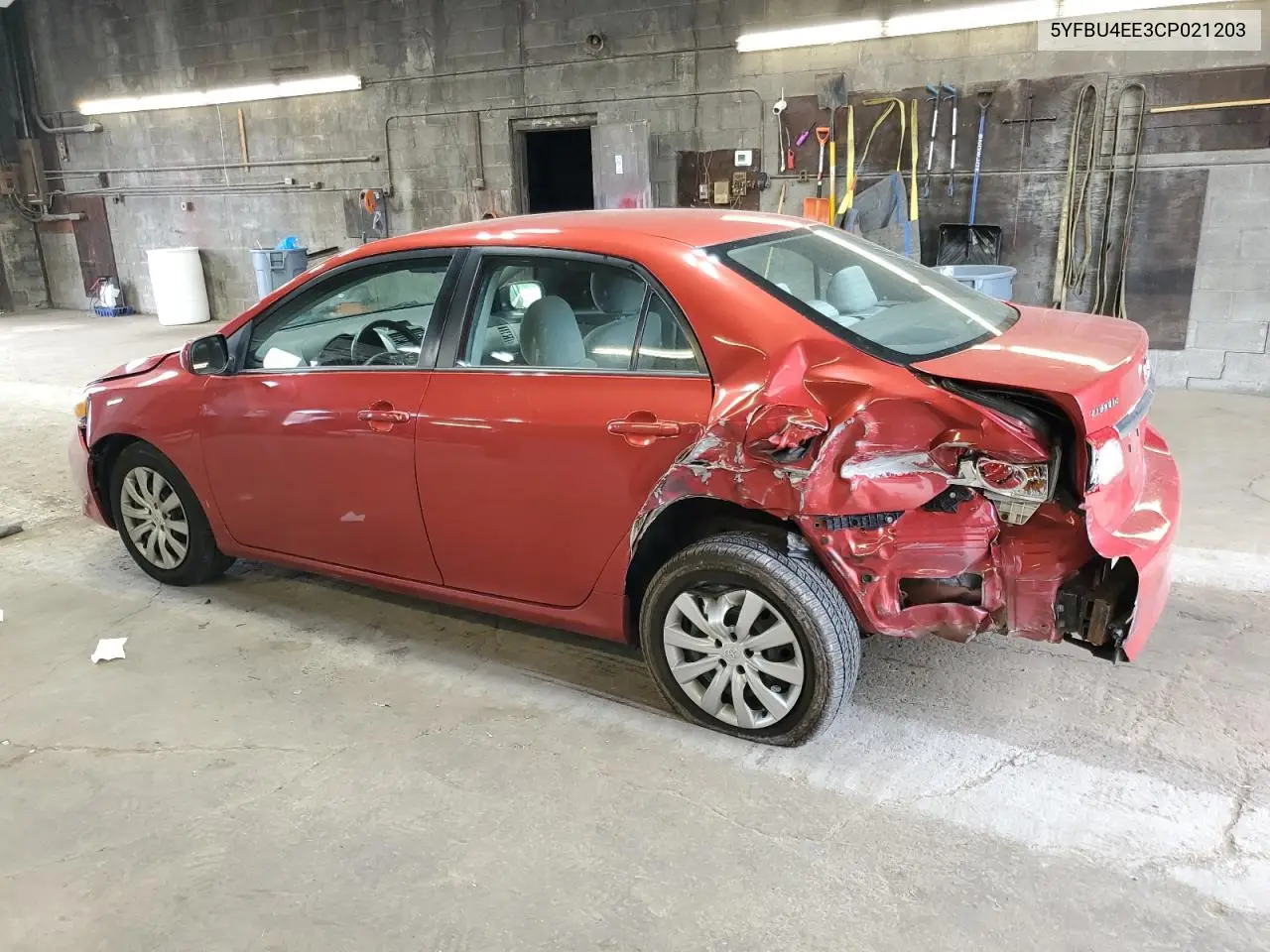 2012 Toyota Corolla Base VIN: 5YFBU4EE3CP021203 Lot: 63020875