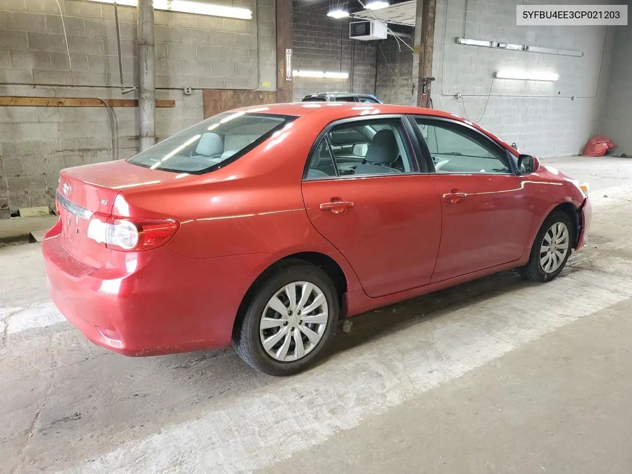 2012 Toyota Corolla Base VIN: 5YFBU4EE3CP021203 Lot: 63020875