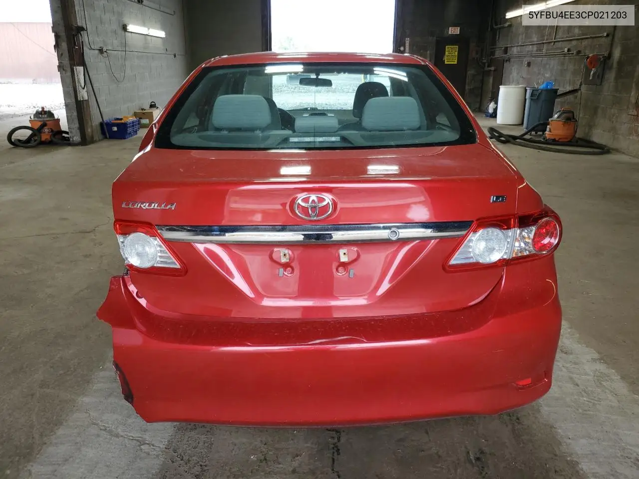 2012 Toyota Corolla Base VIN: 5YFBU4EE3CP021203 Lot: 63020875
