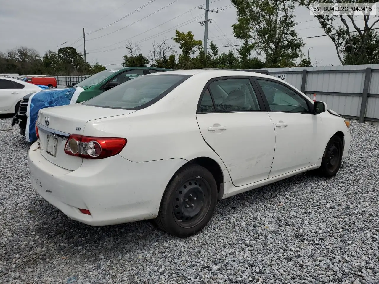 2012 Toyota Corolla Base VIN: 5YFBU4EE2CP042415 Lot: 63141055