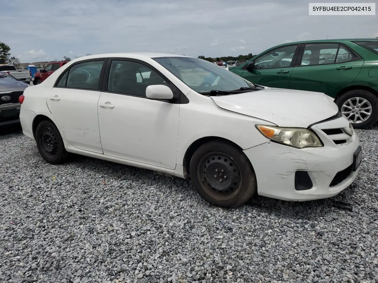 2012 Toyota Corolla Base VIN: 5YFBU4EE2CP042415 Lot: 63141055