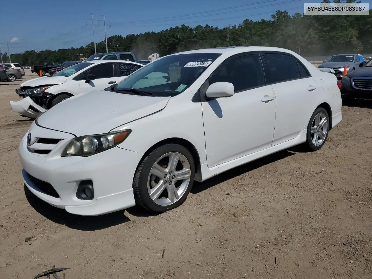 2013 Toyota Corolla Base VIN: 5YFBU4EE8DP083987 Lot: 56224885