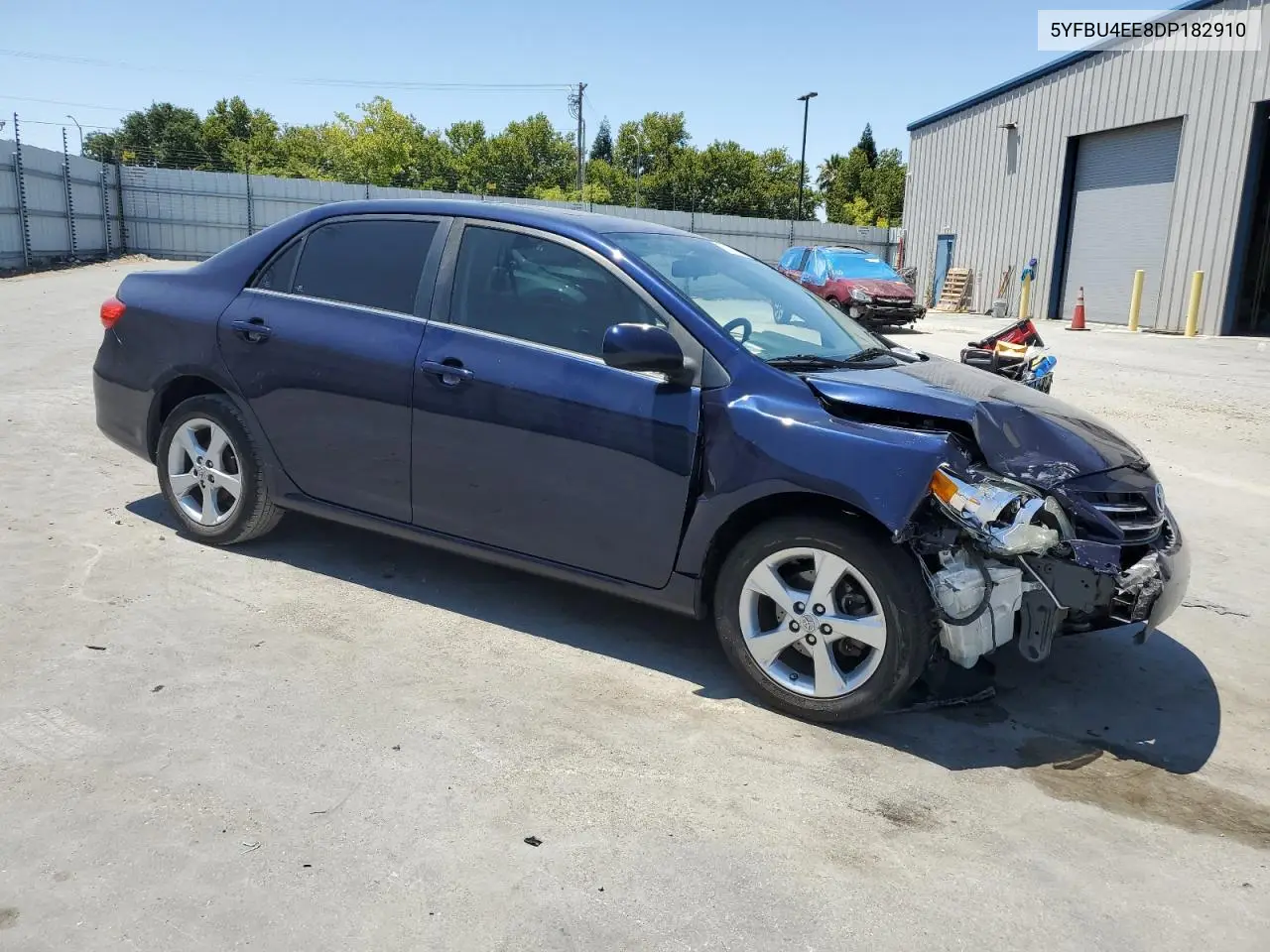 2013 Toyota Corolla Base VIN: 5YFBU4EE8DP182910 Lot: 62810245
