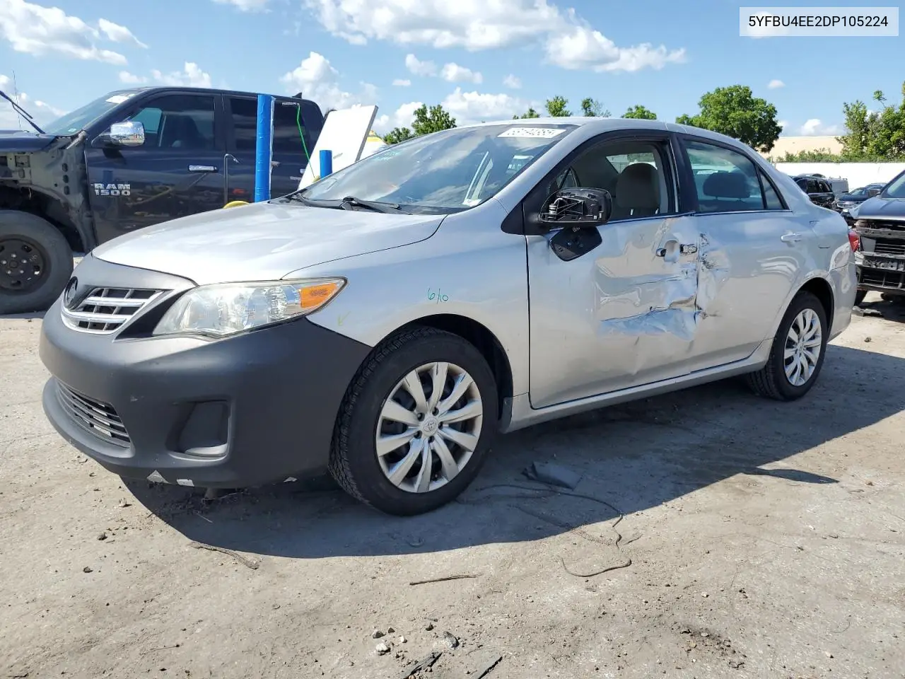 2013 Toyota Corolla Base VIN: 5YFBU4EE2DP105224 Lot: 63194385