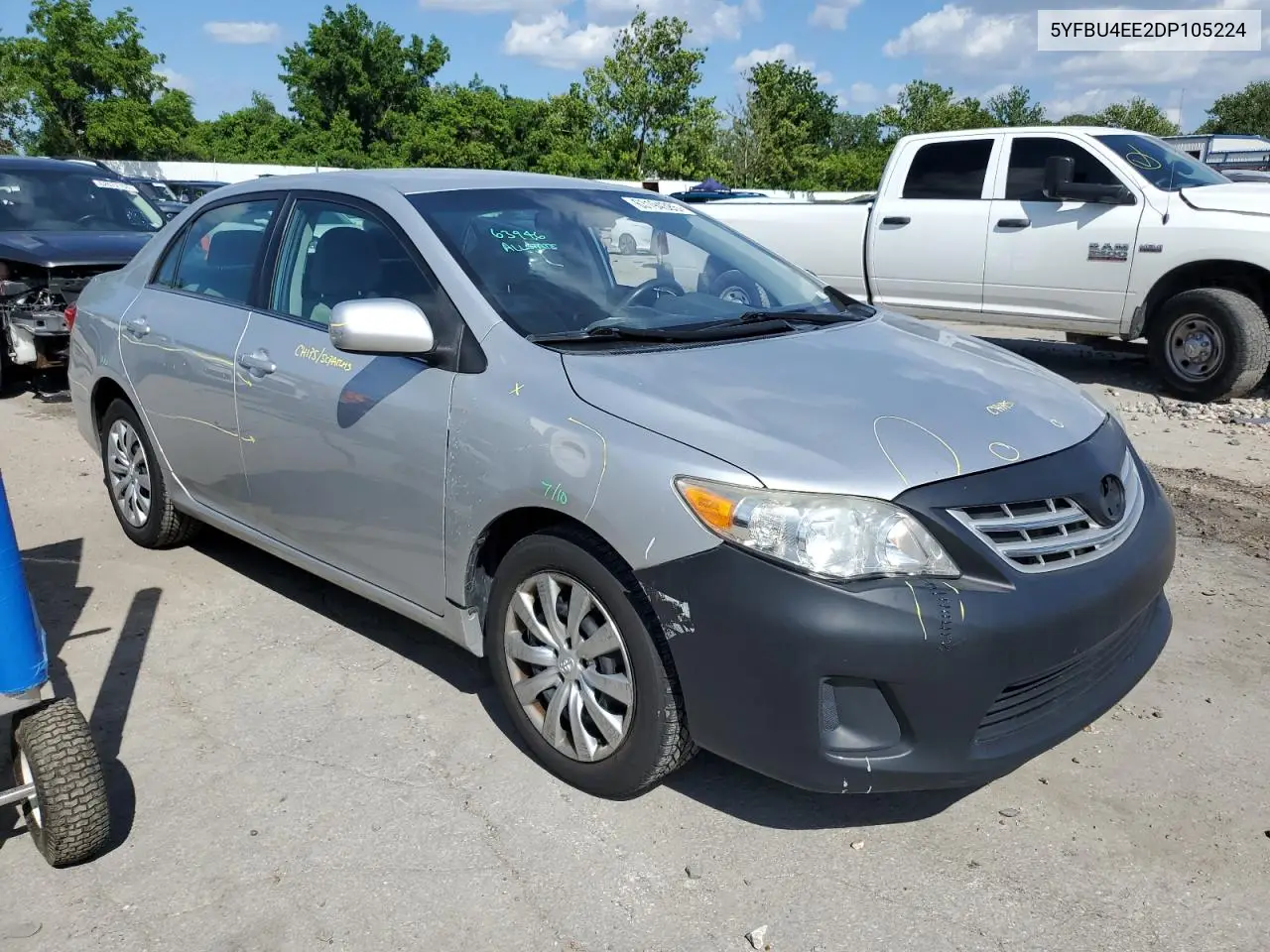 2013 Toyota Corolla Base VIN: 5YFBU4EE2DP105224 Lot: 63194385