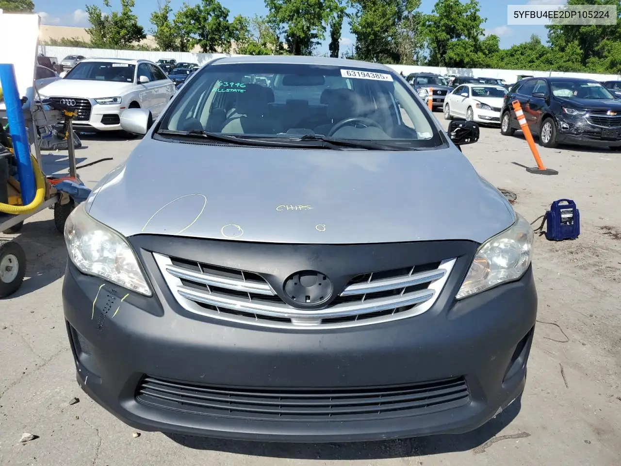 2013 Toyota Corolla Base VIN: 5YFBU4EE2DP105224 Lot: 63194385